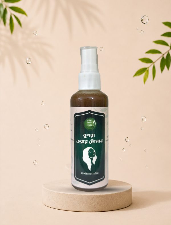বুশরা হেয়ার টোনার ১০০ মিলি | চুল পড়া কমান, নতুন চুল গজাতে সাহায্য করে